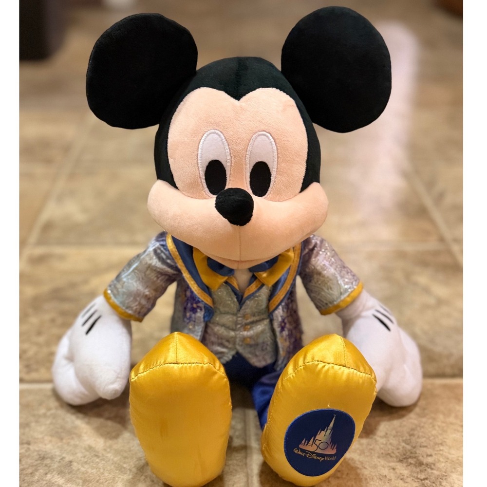 Disney Mickey Mouse Walt Disney‎ World 50th Anniversary EARidescent Plush Toy